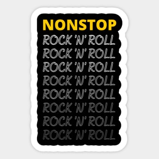 Nonstop Rock 'n' Roll Music Sticker